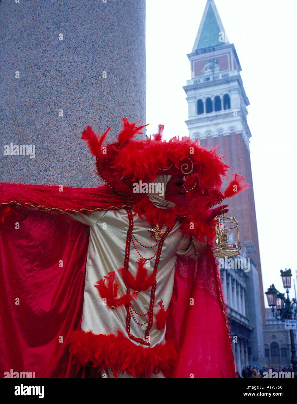 Mask at the Carnival of Venice, UNESCO World Heritage Site, Italy, Europe. Photo by Willy Matheisl Stock Photo