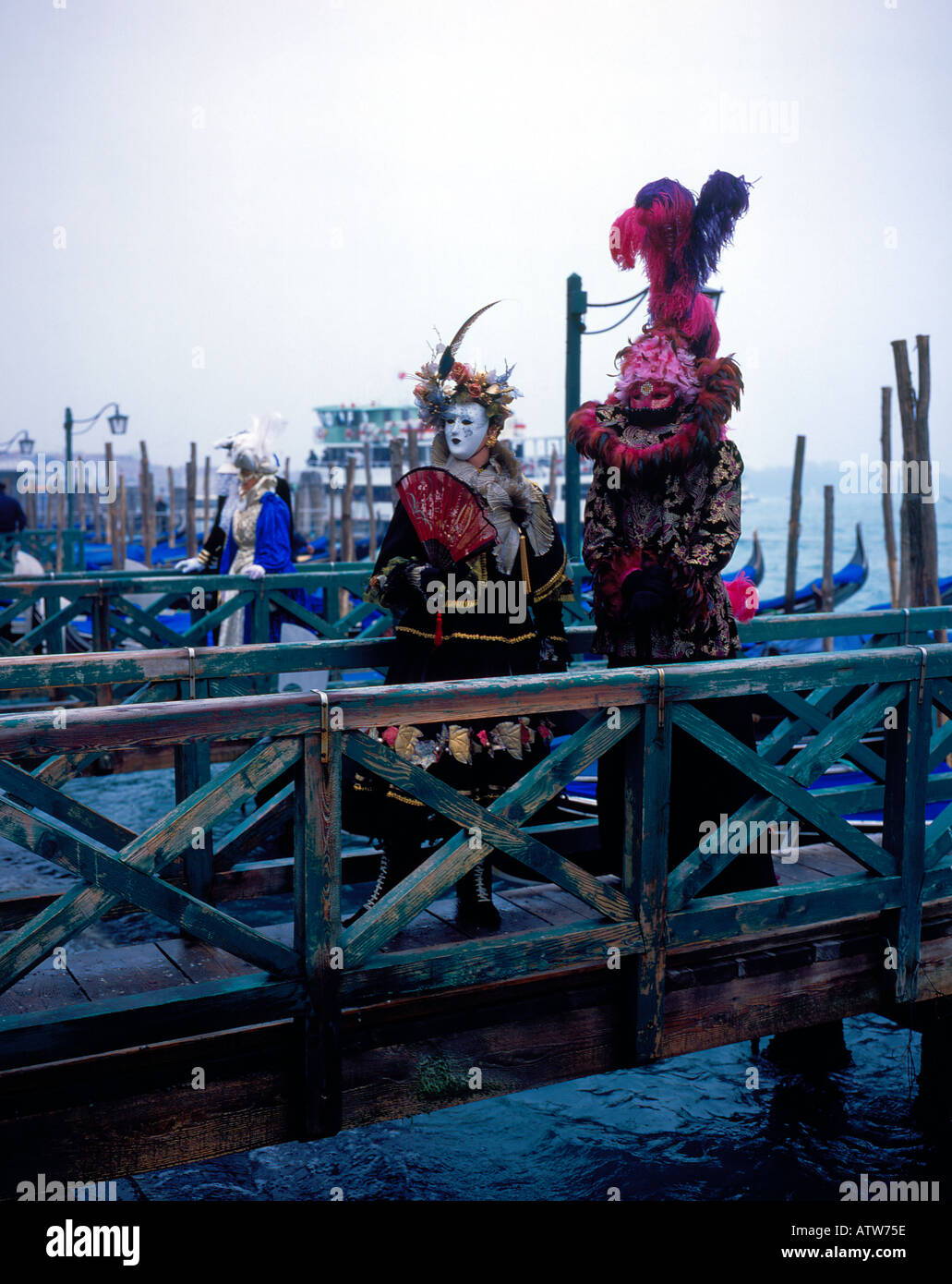 Carnival At Venice Italy, UNESCO World Heritage Site, Europe. Photo by Willy Matheisl Stock Photo