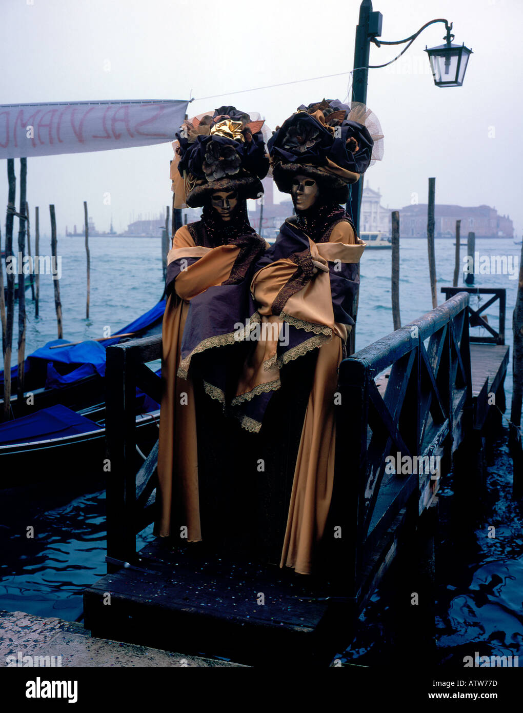Carnival Masks at Venice Italy Europe. Photo by Willy Matheisl Stock Photo