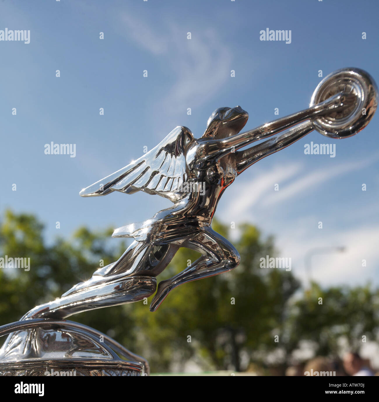 flying wheel hood ornament Stock Photo Alamy