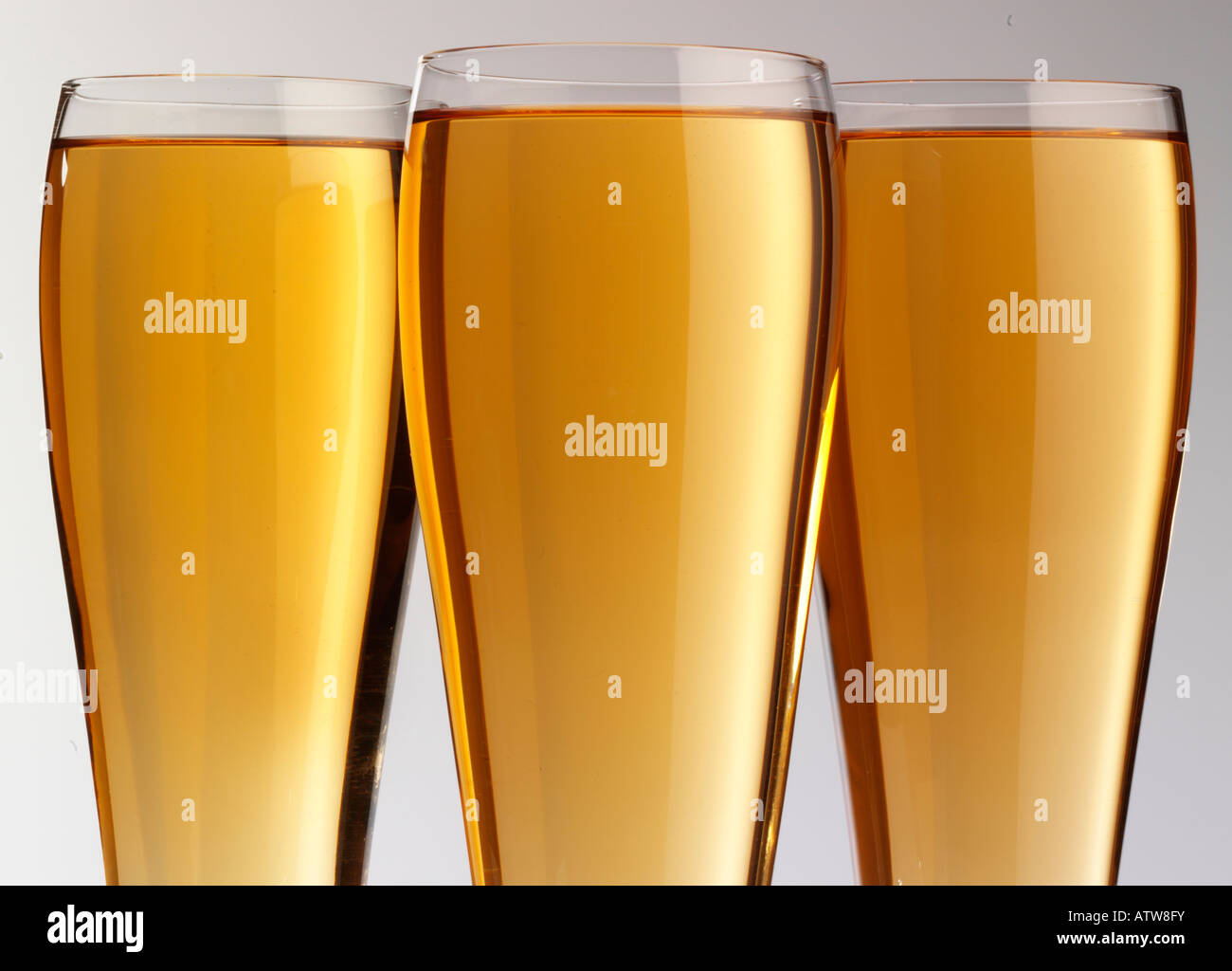 THREE GLASSES OF CIDER Stock Photo Alamy