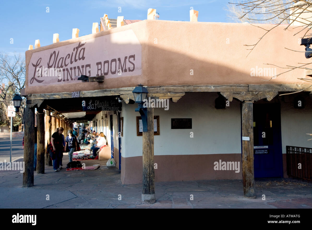 La Placita Dining Rooms, Albuquerque New Mexico Stock Photo
