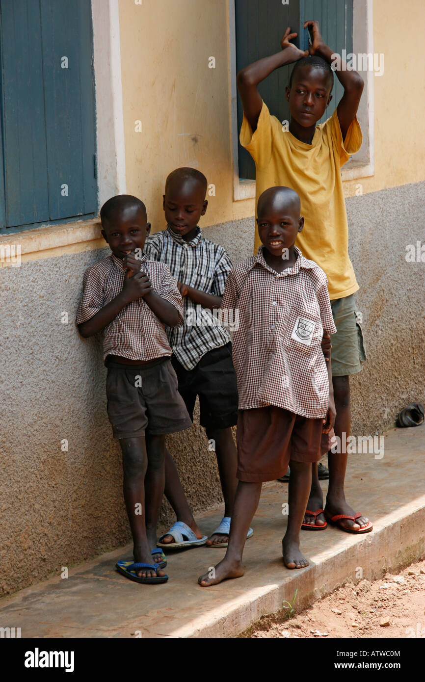 School children at a rural school in Iganga, Eastern Uganda Stock Photo