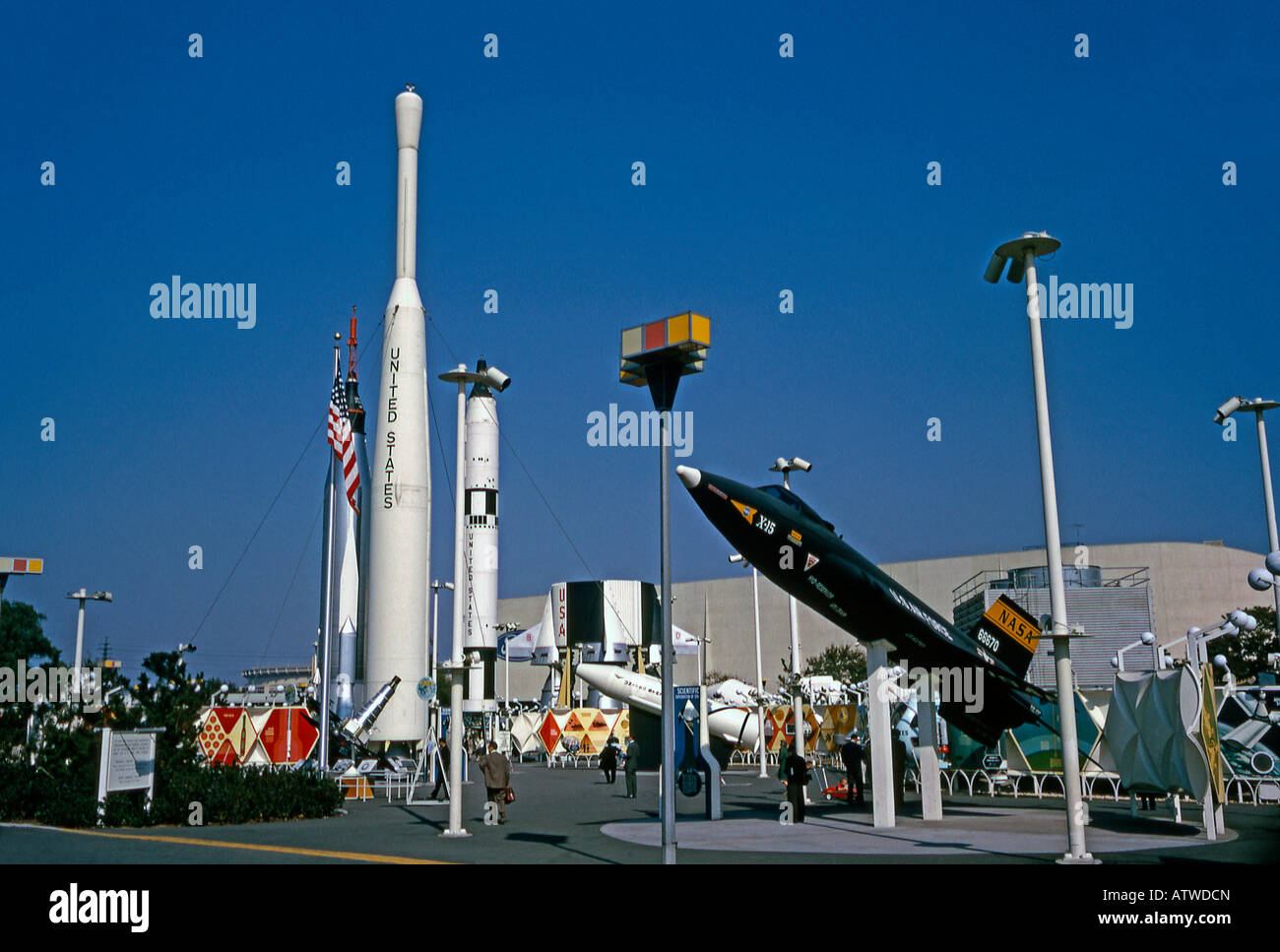 United States Spacepark at the New York World's Fair, 1964-5 Stock Photo