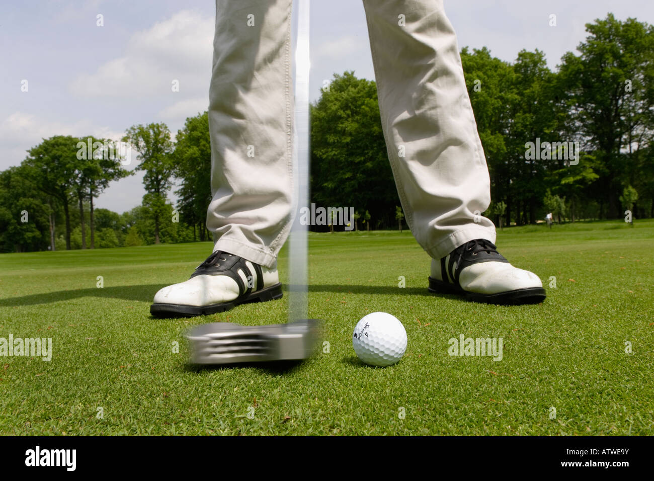 golf green putting Stock Photo Alamy
