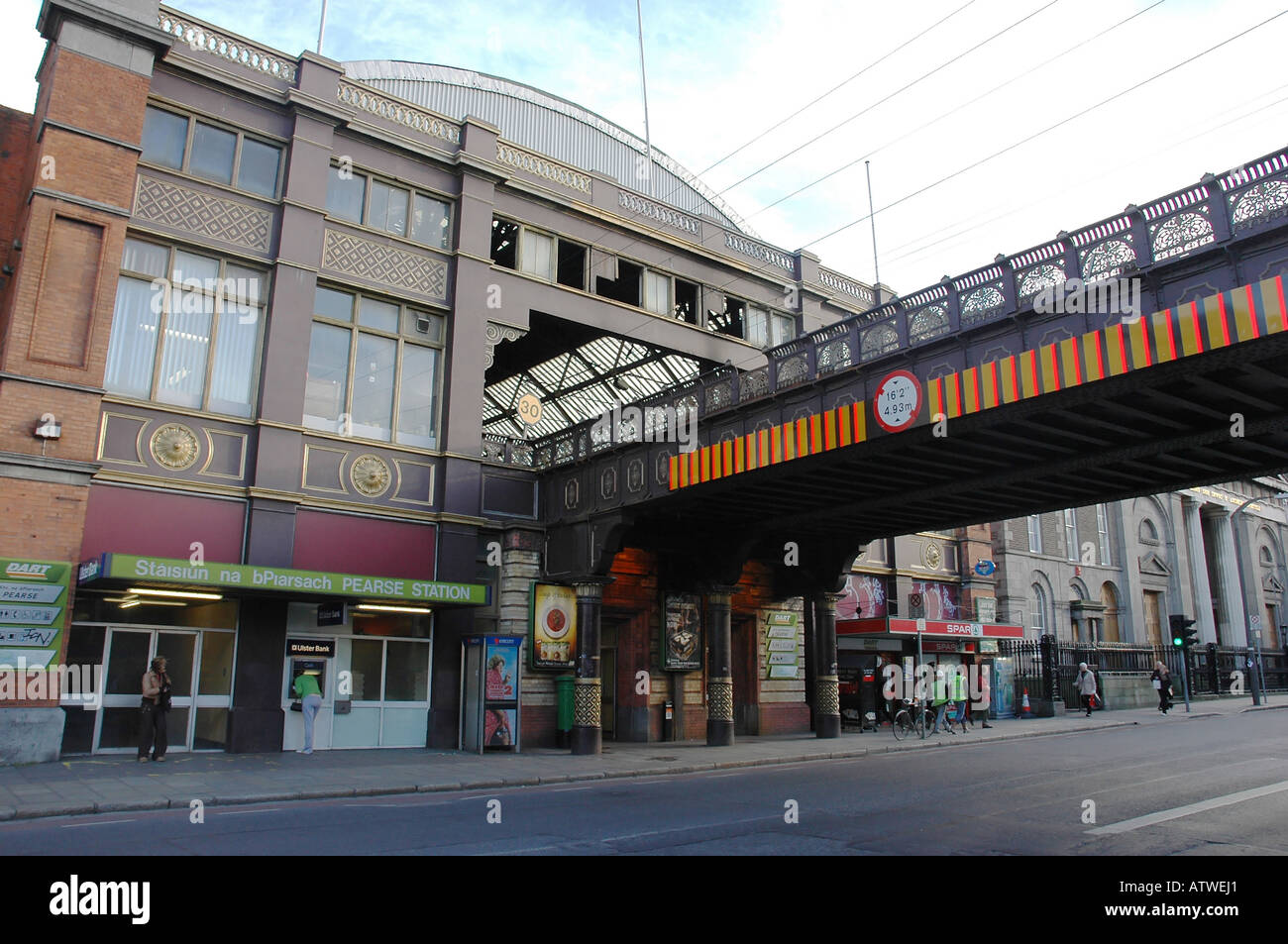 Pearse street station DART rail Dublin Ireland Stock Photo Alamy