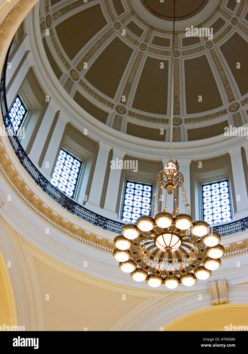 arkansas state capital rotunda Stock Photo