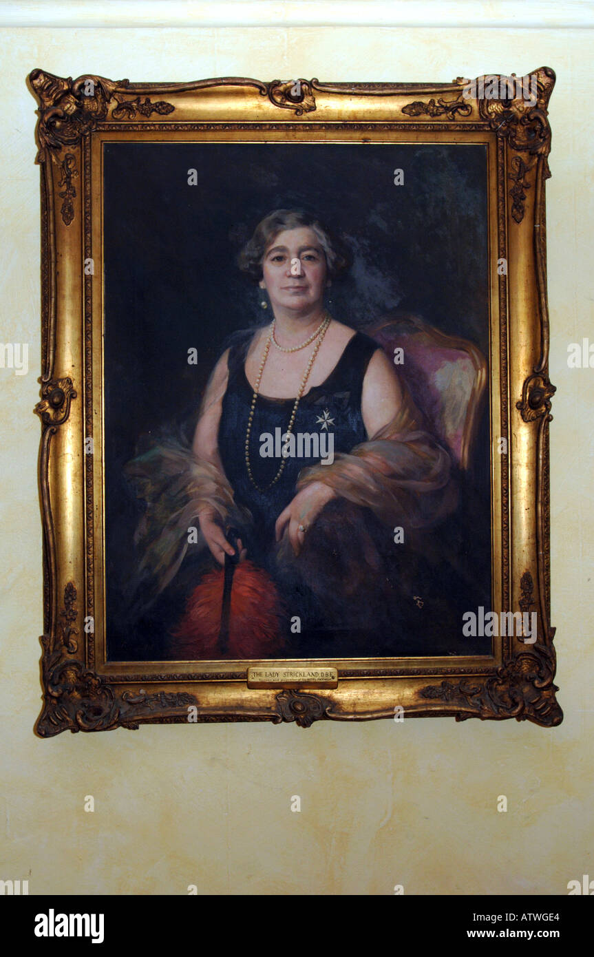 Lady Strickland painting she was the woman who built the Phoenicia