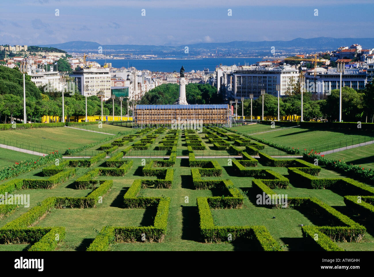 Edward VII Park, Lisbon, Portugal Stock Photo Alamy