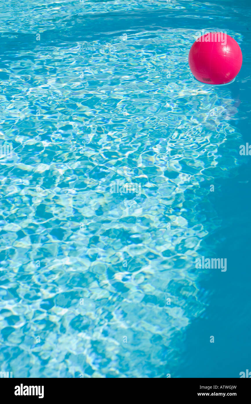 A PINK BALL IN A SWIMMING POOL Stock Photo Alamy