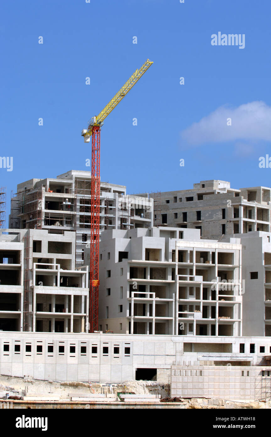 Building and construction work in Malta The Island of Malta Stock Photo