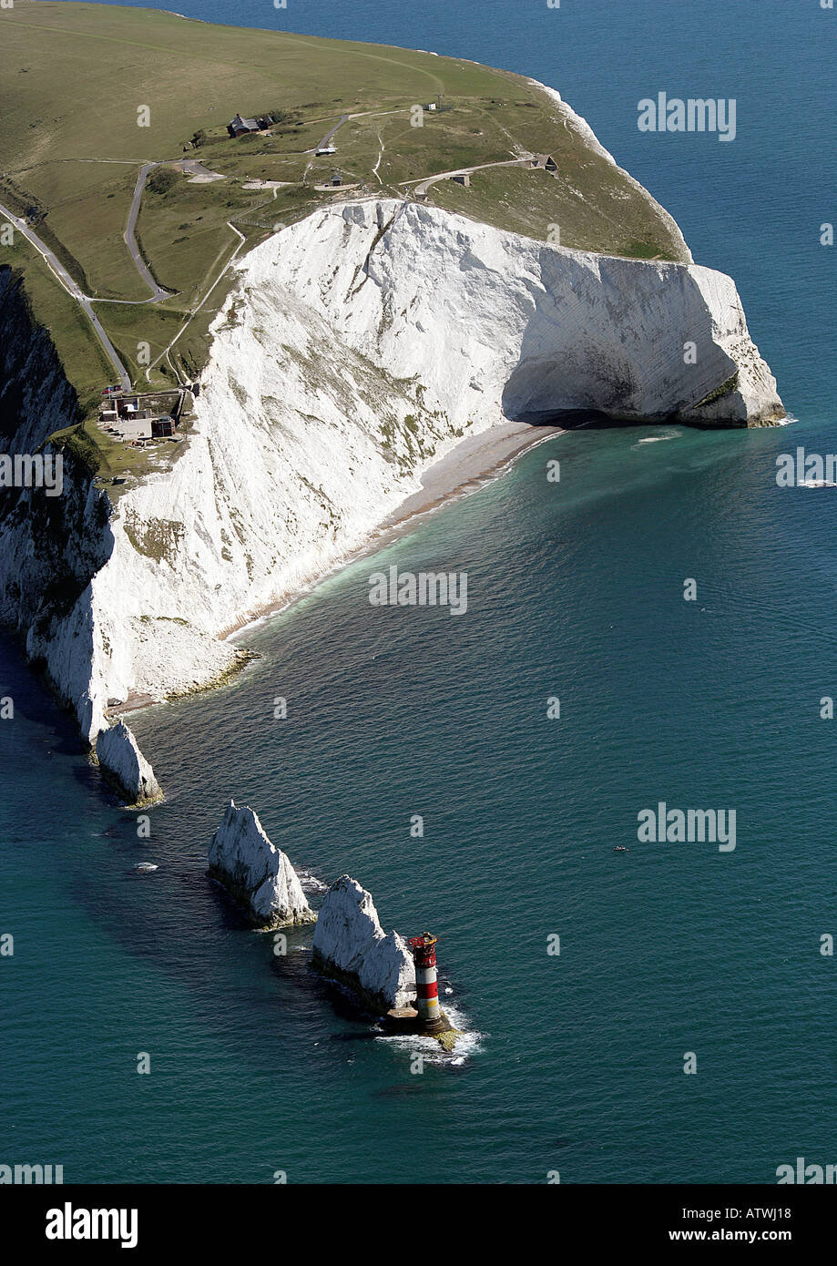 Needles rock lighthouse hi-res stock photography and images - Alamy