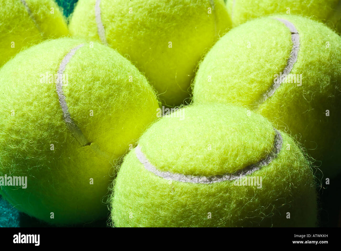 Closeup (macro) of tennis balls Stock Photo Alamy