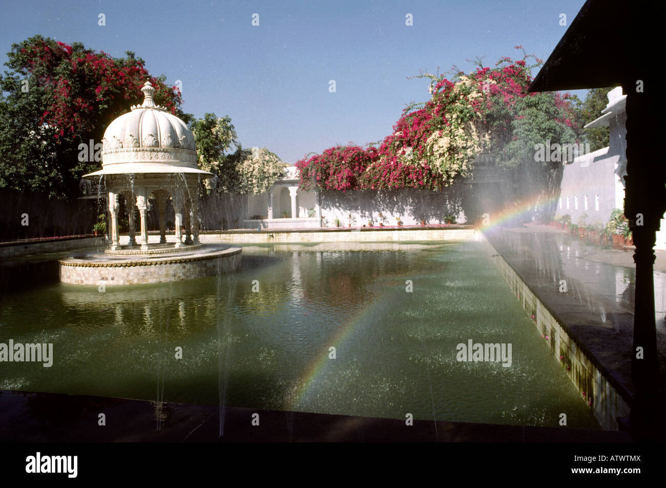 India Rajasthan Udaipur Sahelion ki Bari Royal gardens Stock Photo - Alamy