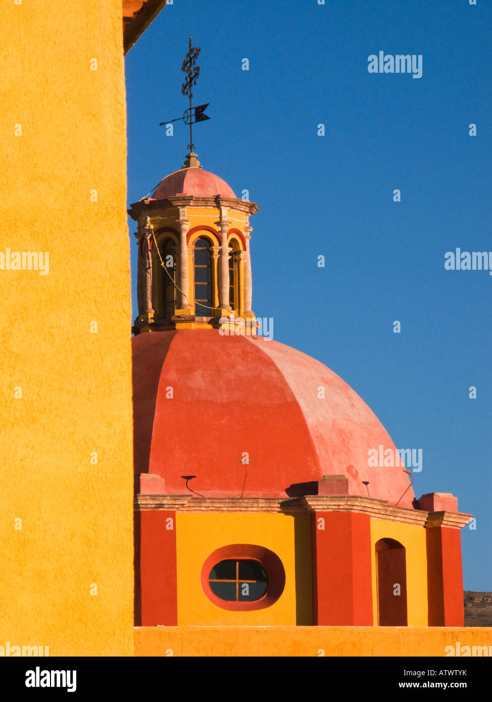MEXICO Guanajuato Dome of Bethlehem church Templo de Belen historic building with cupola Stock Photo