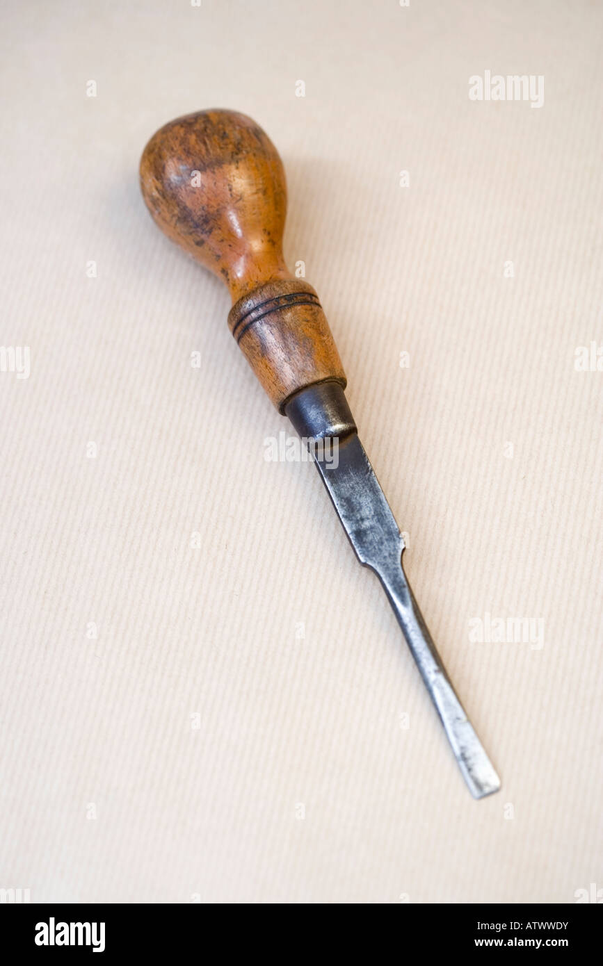 Vintage screwdriver Stock Photo