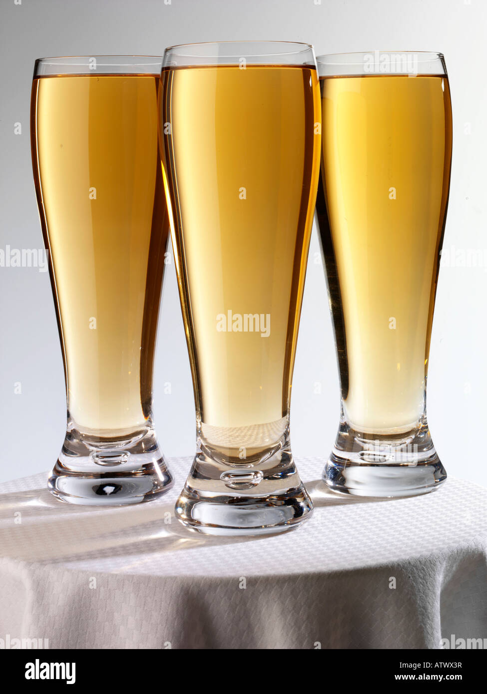 THREE GLASSES OF CIDER Stock Photo Alamy