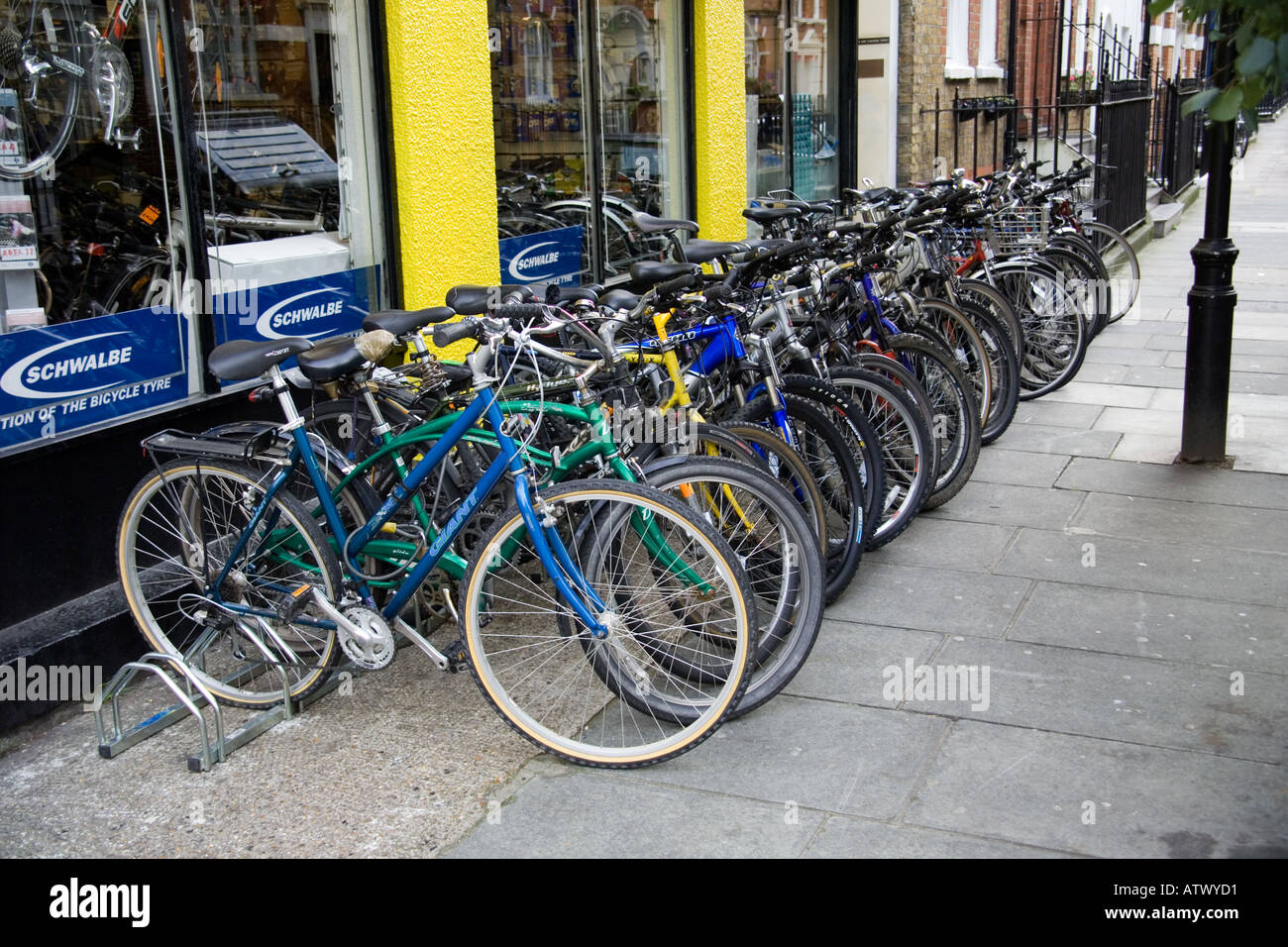 Bikes in London Stock Photo Alamy