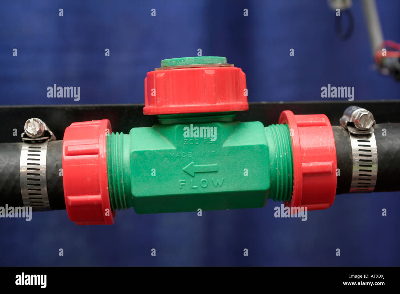 Agricultural chemical flow control valve Stock Photo - Alamy