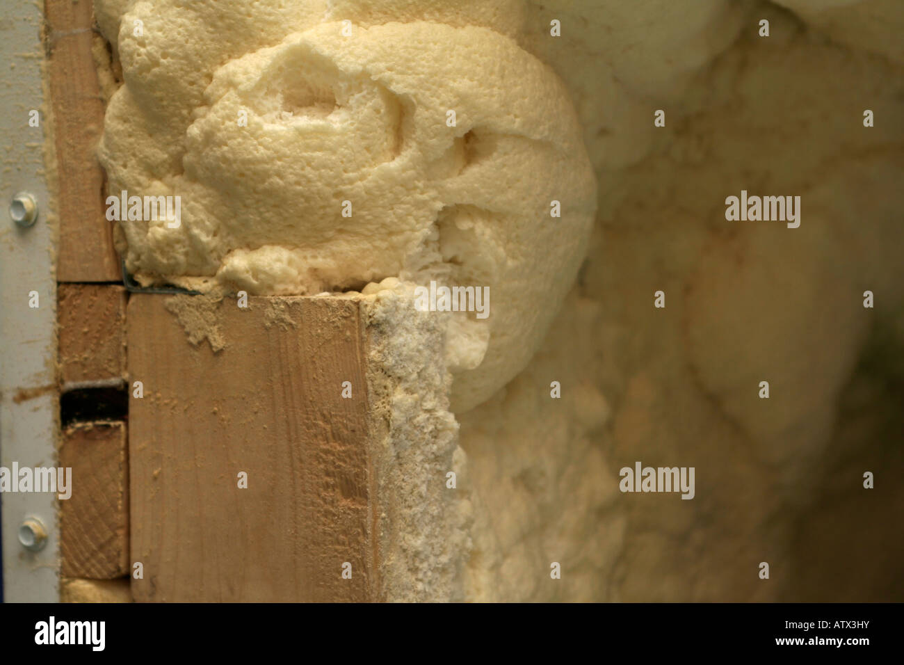 Spray Polyurethane Foam (SPF) Insulation Stock Photo Alamy