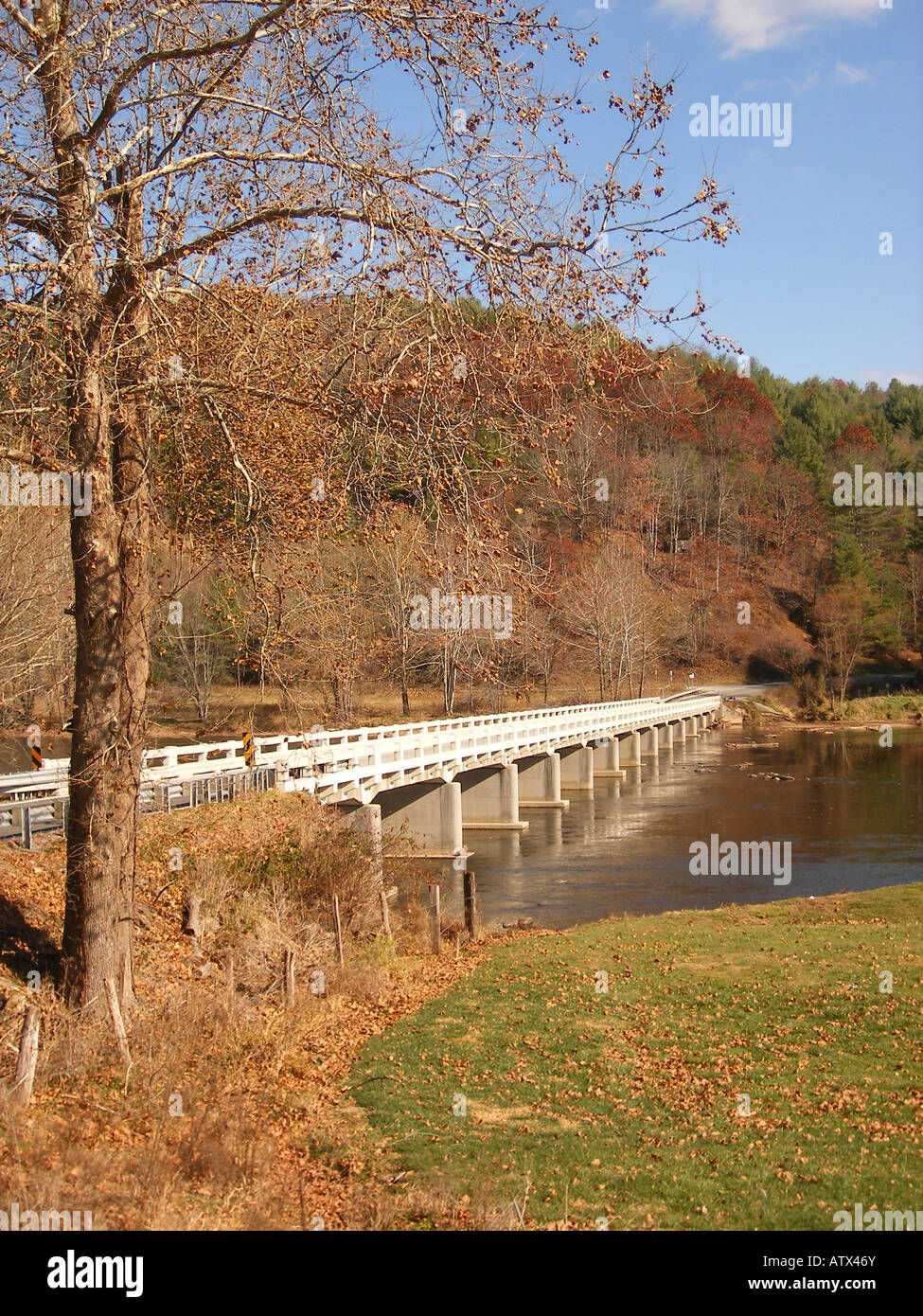 AJD59741, bridge, New River, Fries, Virginia, VA Stock Photo Alamy
