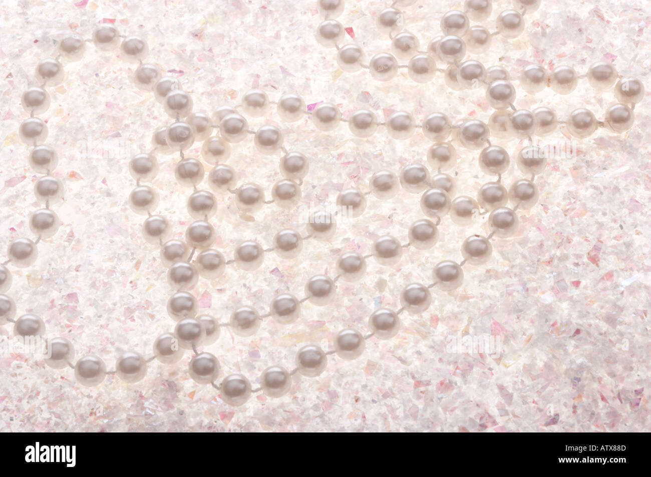 Long strand of pearls Stock Photo Alamy