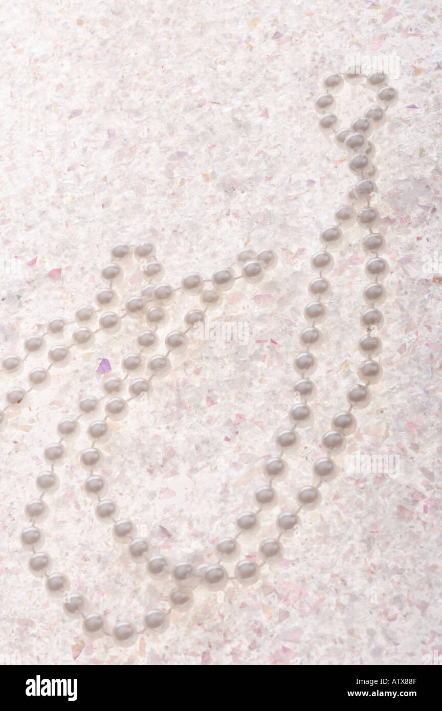 Long strand of pearls Stock Photo Alamy