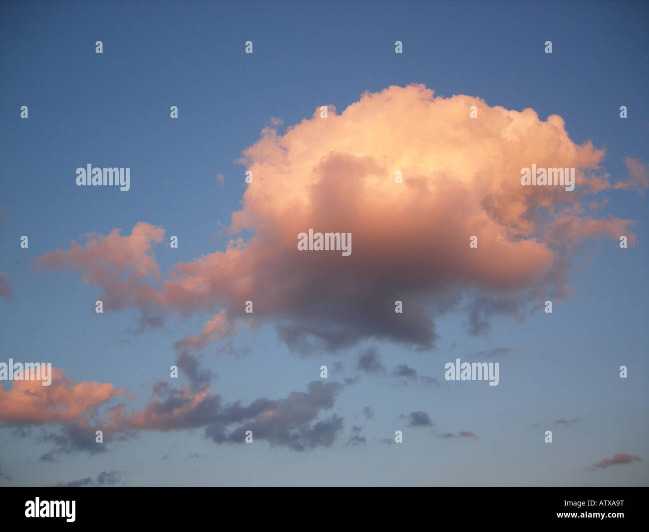 AJD59698, clouds, sunset, Lake Champlain, St Albans, VT, Vermont Stock Photo Alamy