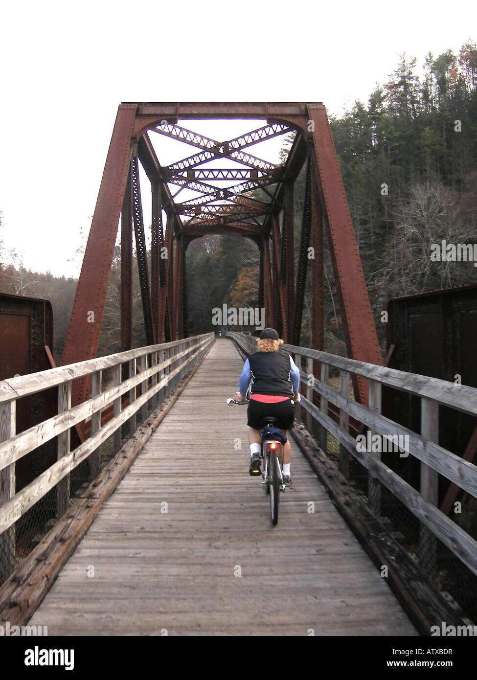 AJD59730, woman, biking, New River State Park, Galax, Virginia, VA