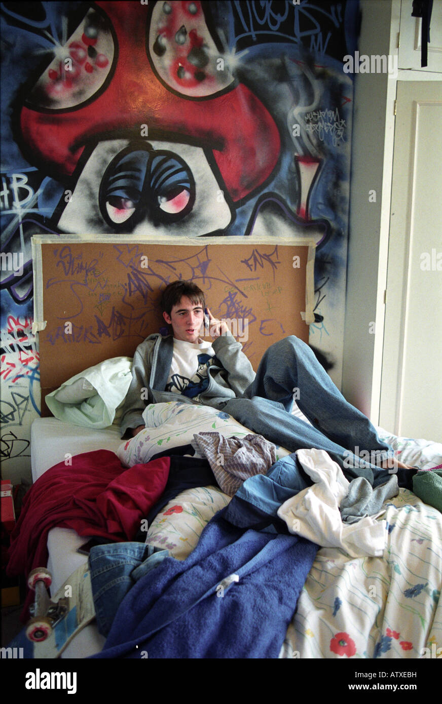 Teen boy messy bedroom hi-res stock photography and images - Alamy
