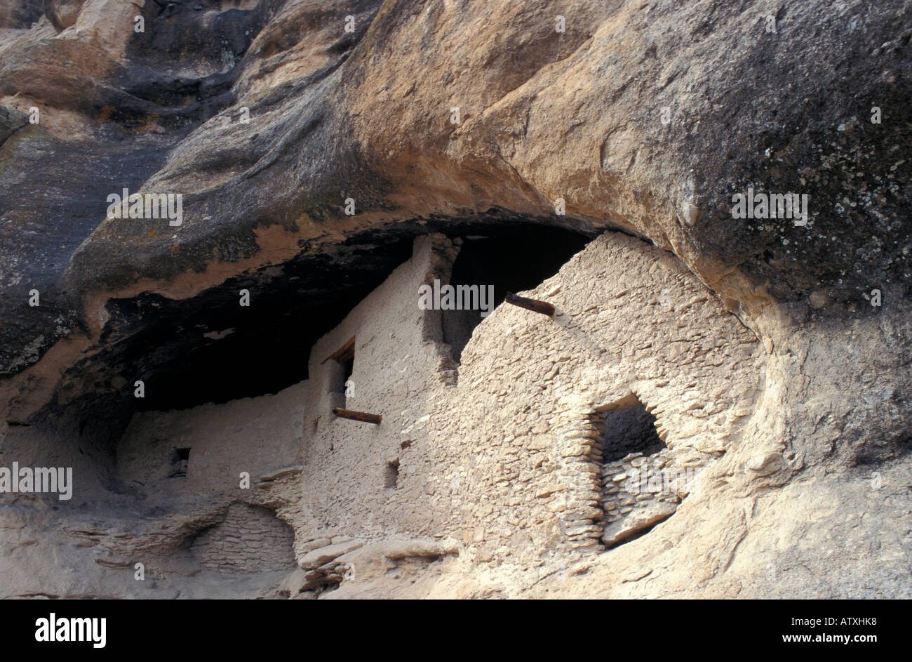 Native Americans homes Gila Cliff Dwellings national monument New Mexico United States of America North America Stock Photo