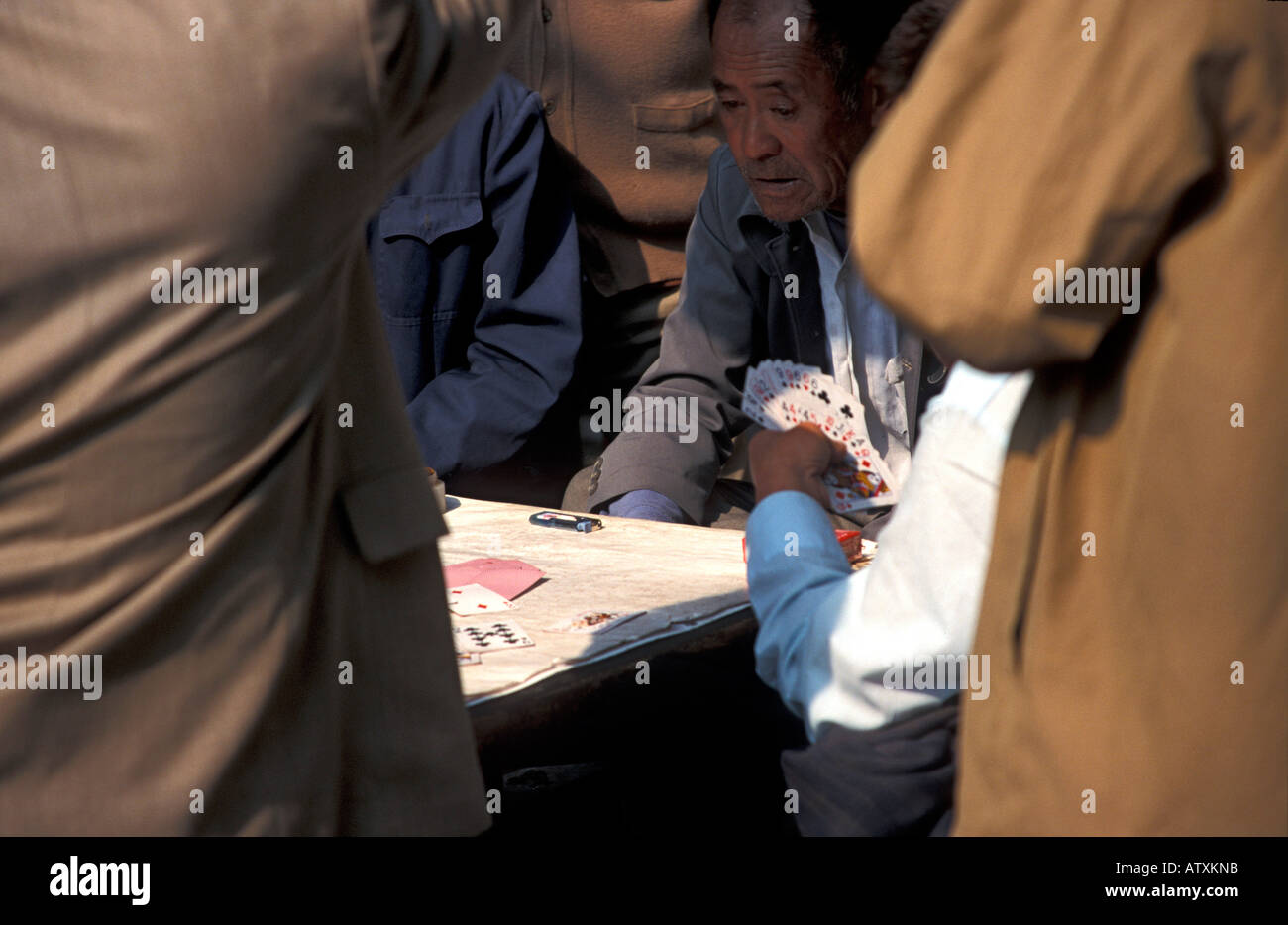 Playing cards Shanghai China Asia Stock Photo