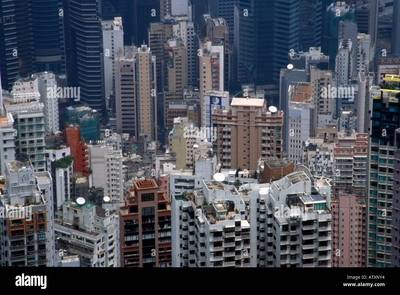 Cityscape from Victoria Peak Hong Kong China Asia Stock Photo - Alamy