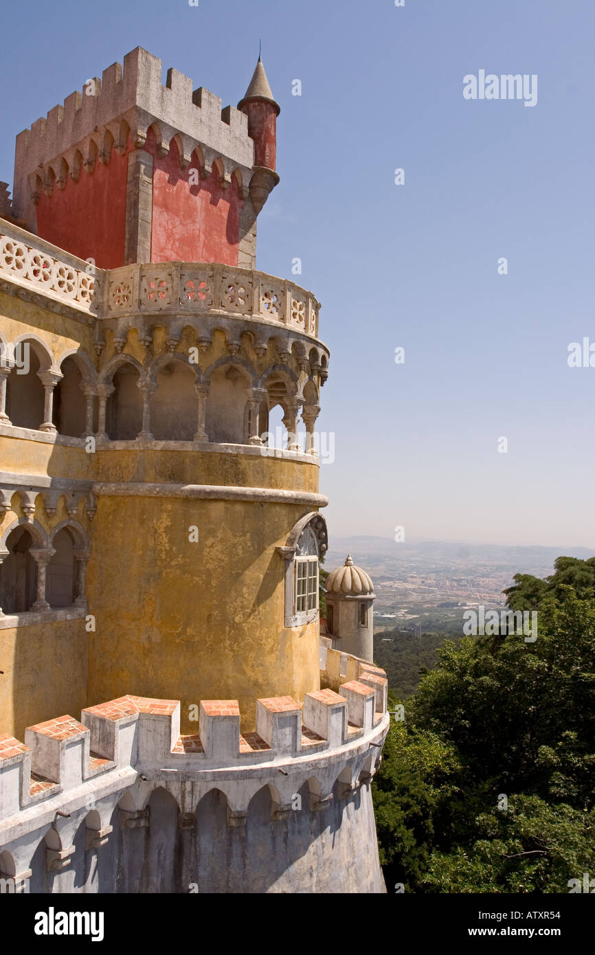 Palácido Nacional da Pena Sintra Portugal Stock Photo