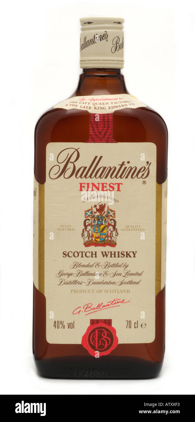 george ballentine ballantine's scotch whisky whiskey dumbarton scotland uk scot scottish Stock Photo