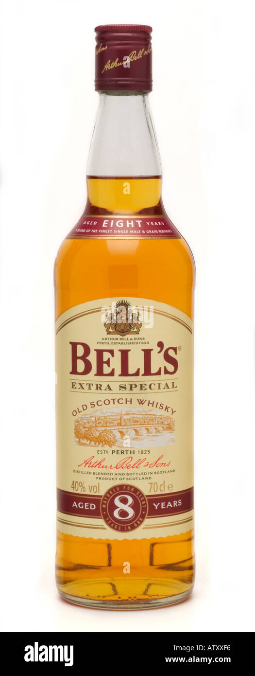 arthur bell and son bell's old scotch whisky whiskey perth scotland uk fruity oatmeal nose toffee lively afore ye go Stock Photo