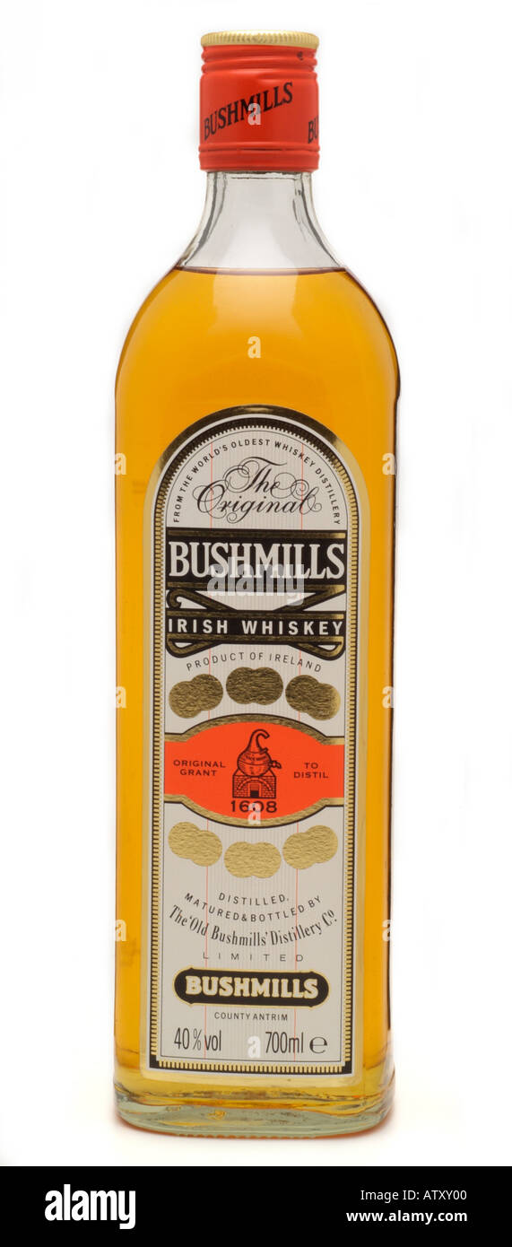 bushmills irish whisky whiskey ireland county antrim world oldest distillery Stock Photo
