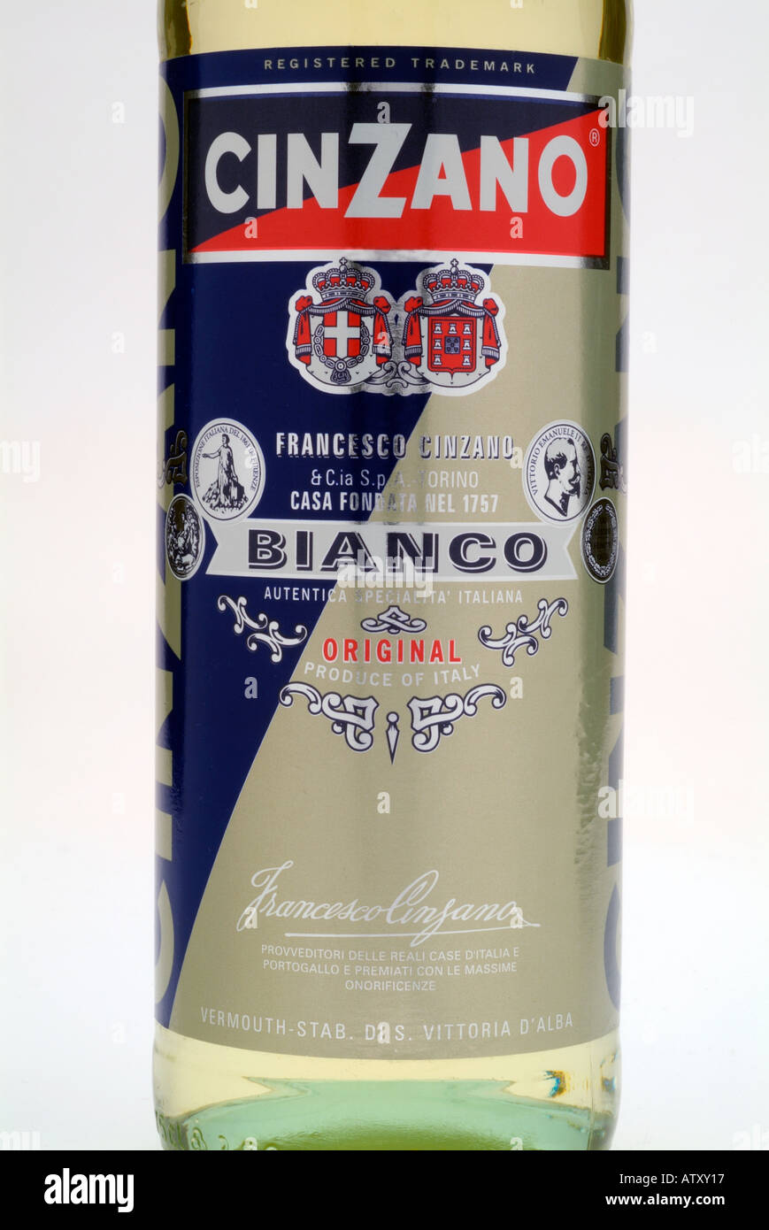 cinzano bianco original italy authentica specialita italiana francesco Stock Photo