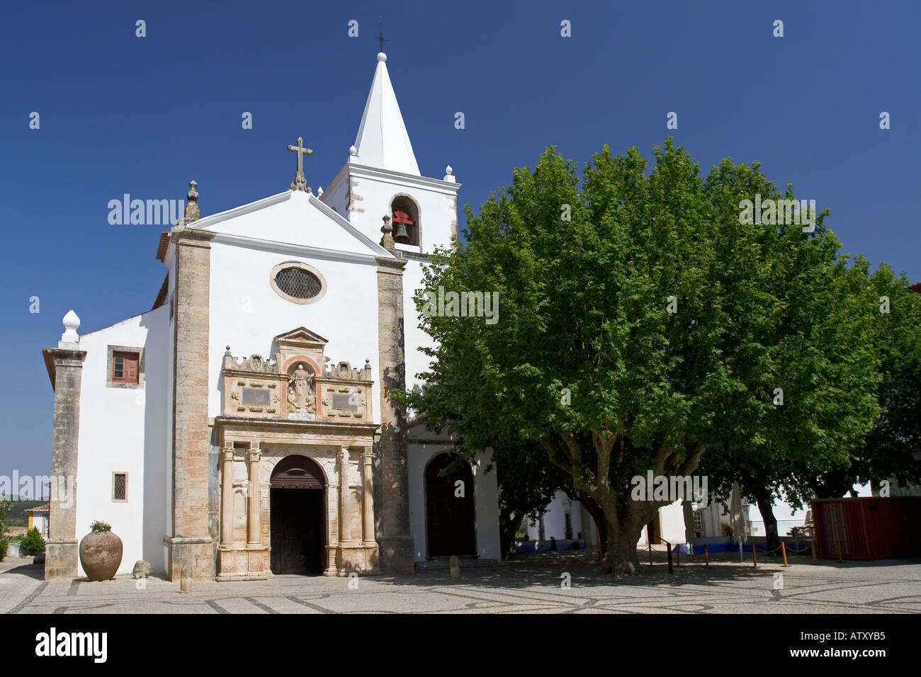 Igreja de Santa Maria Óbidos Portugal Stock Photo