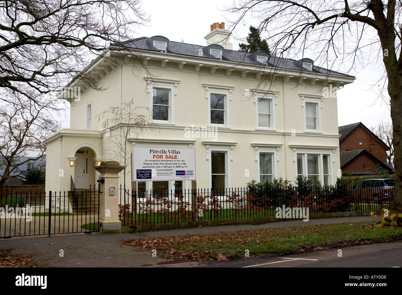 Large renovated Regency house Cheltenham UK Stock Photo Alamy