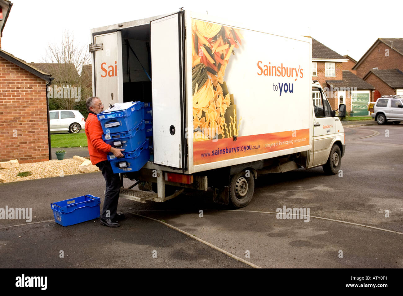 Sainsbury home delivery hires stock photography and images Alamy