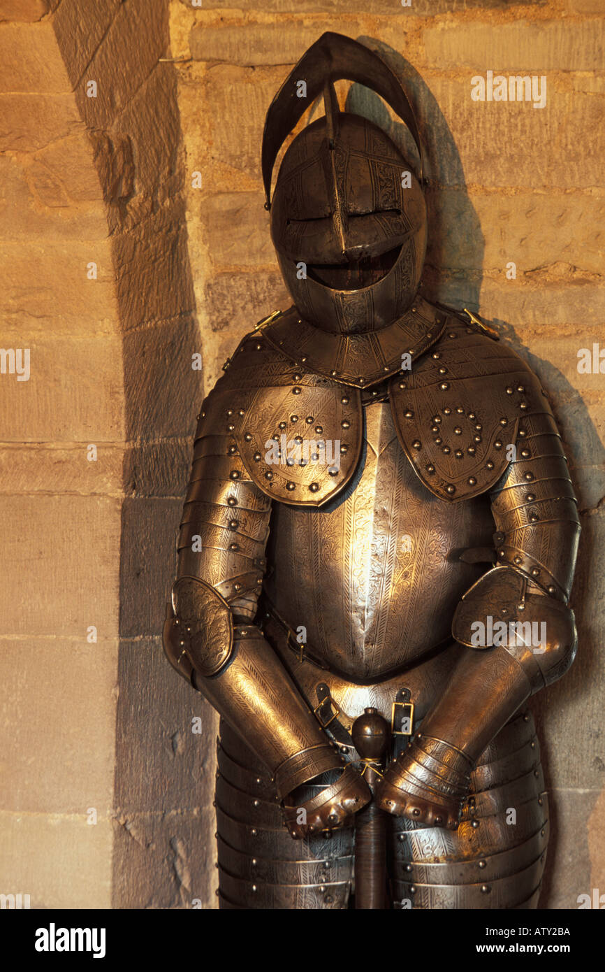 Scotland, Angus, Glamis Castle, Armor Stock Photo