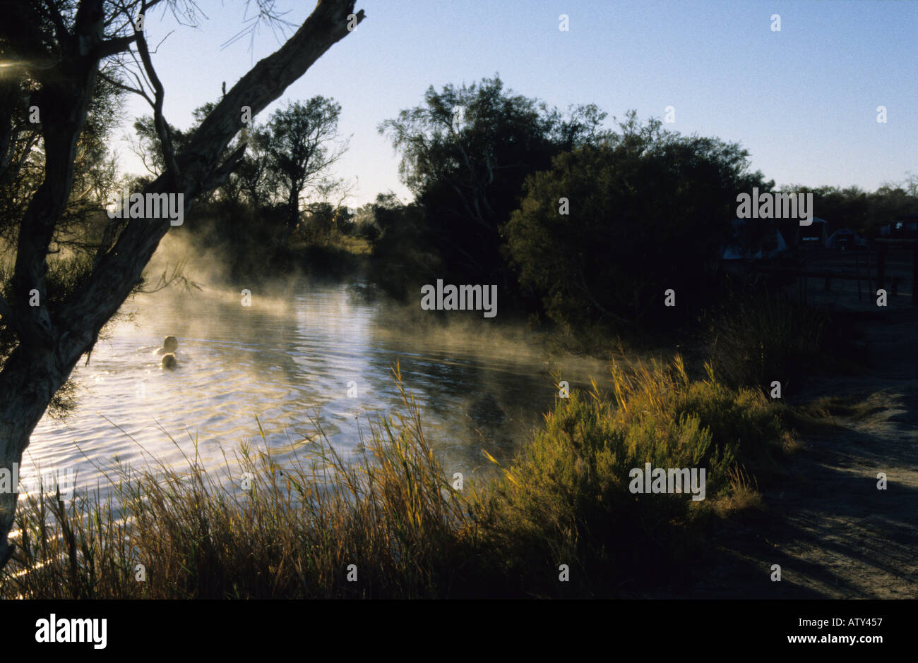 South Australia Dalhousie hot Springs Stock Photo