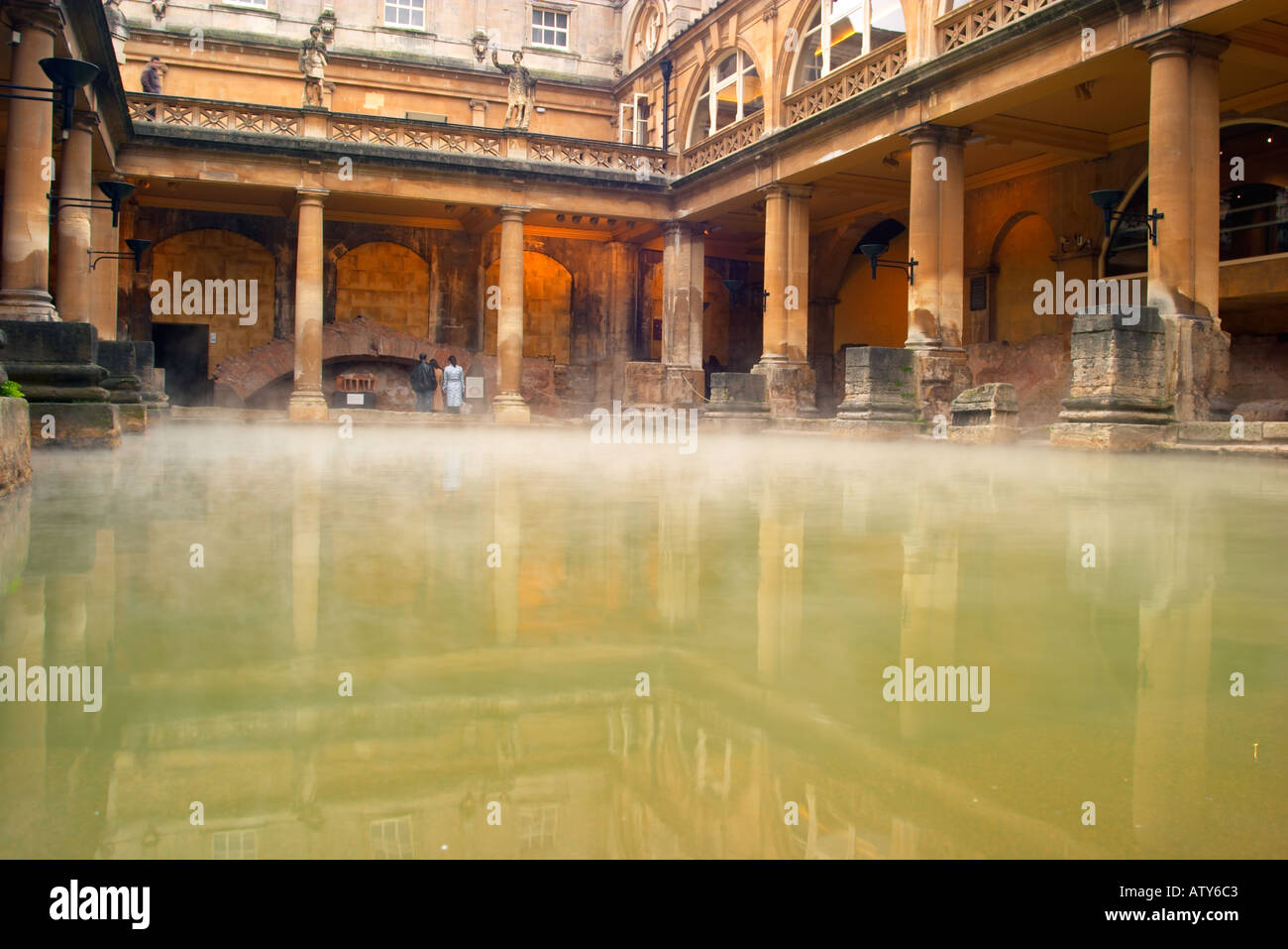 Roman Baths Bath England UK Stock Photo Alamy