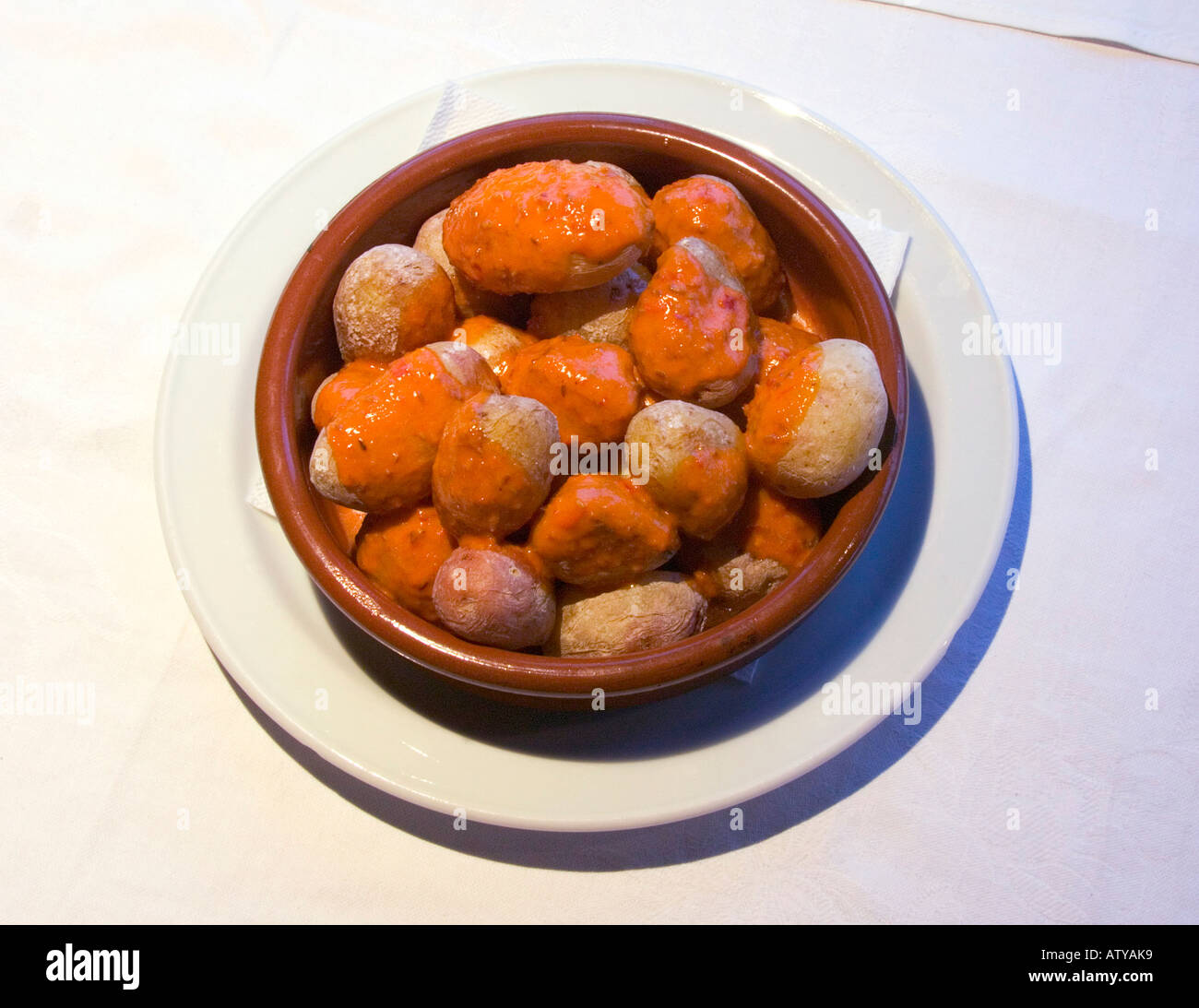 Papas Arugadas wrinkled potatoes Waikiki restaurant tapas bar on Playa