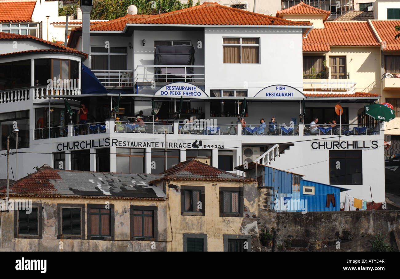 Madeira, Churchill's Restaurant, Camara de Lobos, Madeira Stock Photo -  Alamy