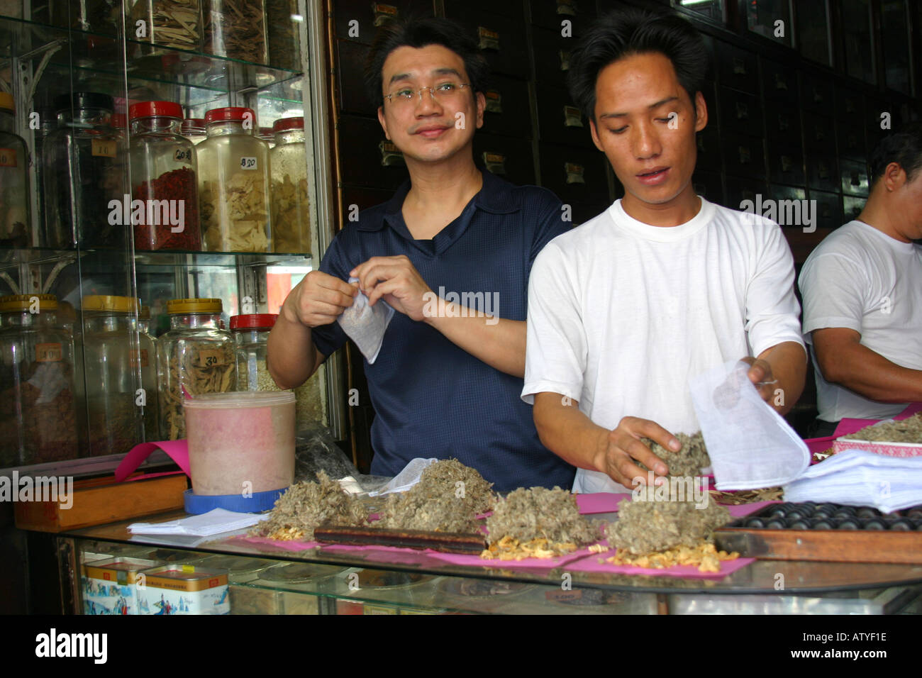 Chinese herbal medicinal store in Chinatown Bangkok Stock Photo Alamy