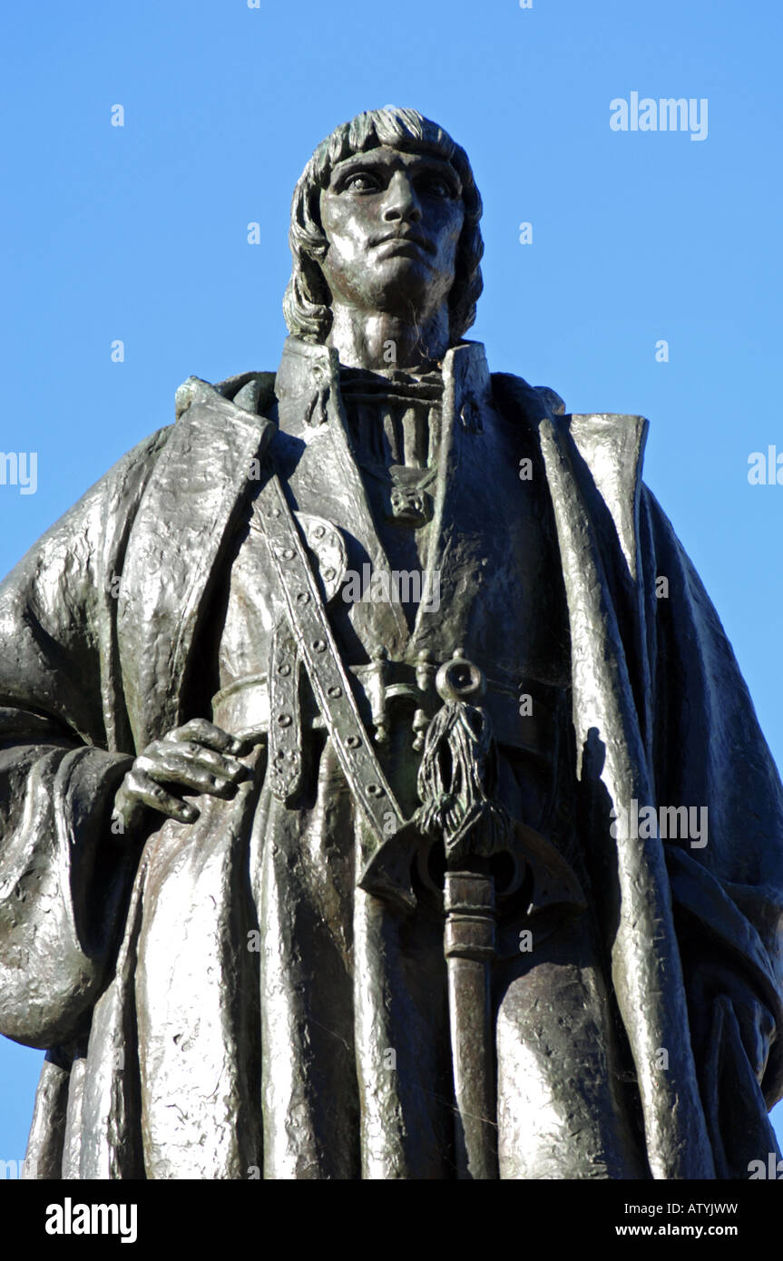 Joao Goncalves Zarco statue, Funchal, Madeira Stock Photo - Alamy