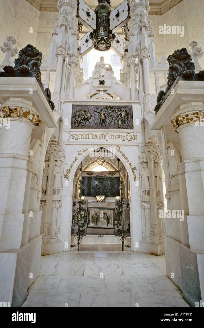 Tomb of Columbus in Santo Domingo. Stock Photo