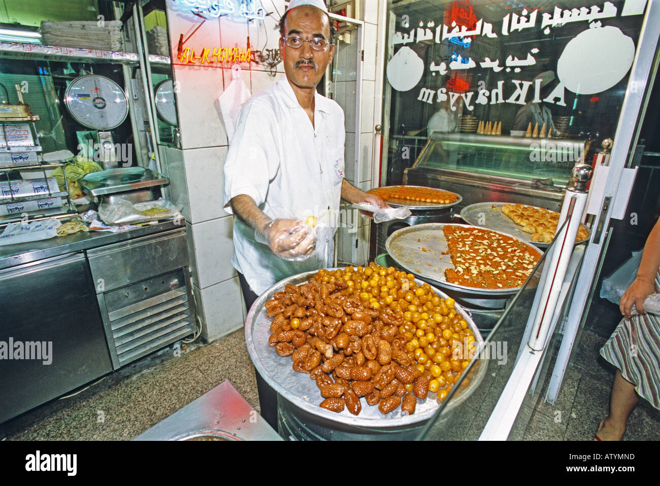 Sweets Amman Jordan Middle East Stock Photo Alamy